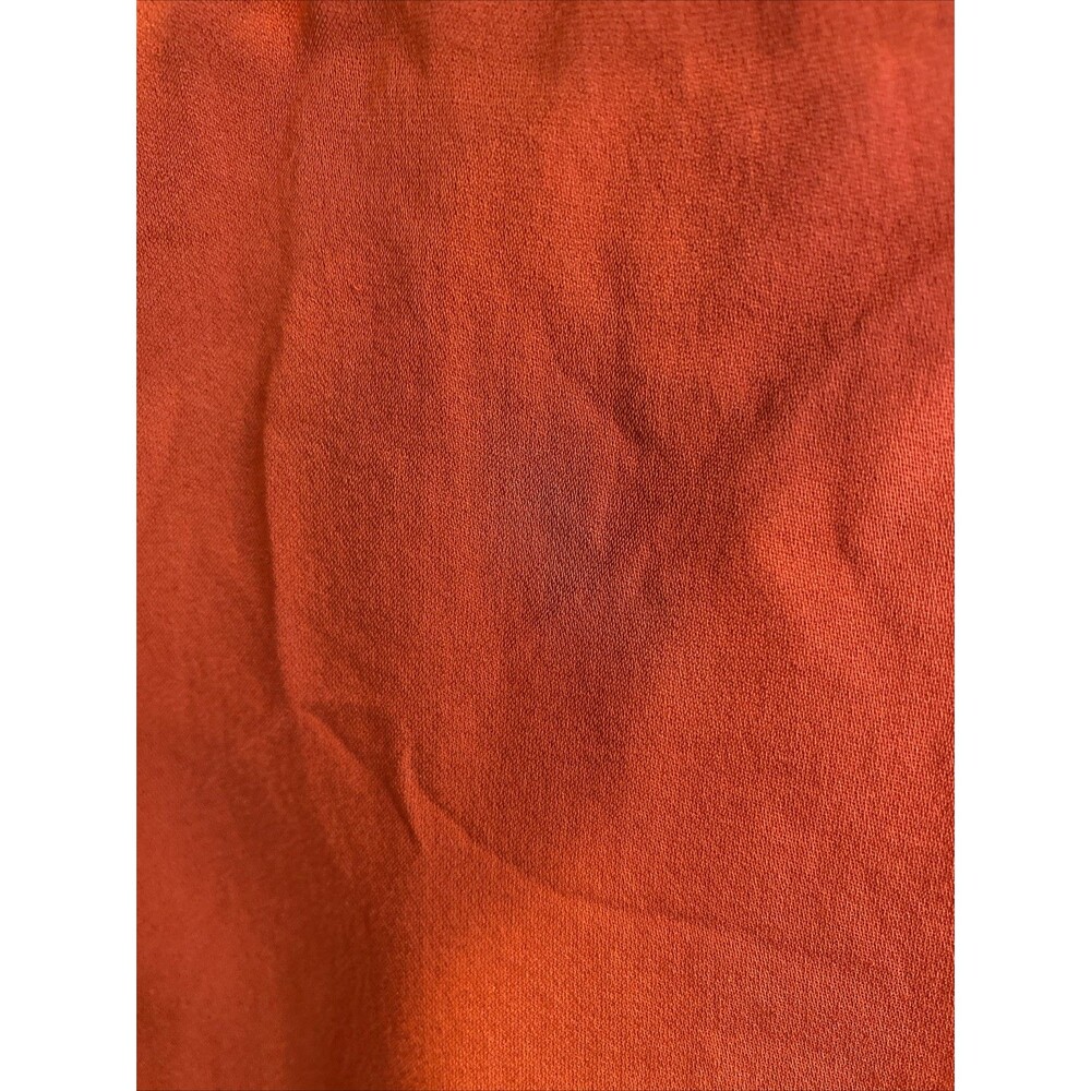 L’agence Silk Placket Button Up Blouse Rust Red S… - image 4